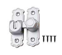 Loquets de porte coulissants multifonctions - Dispositif de sécurité solide - Outil de rotation pour installation à 90° et 180° - Loquets de porte non volés