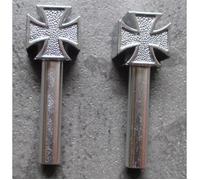 Loquets De Porte Croix De Malte Chromé X2 Auto Universel