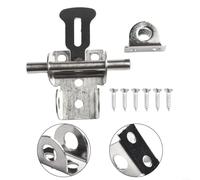 Loquets de porte en acier inoxydable de qualité supérieure - Résistance incroyable - Design compact - Argent A