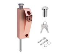 Loquets de porte tournante en alliage d'aluminium pour portes coulissantes en bois, sol à ressort, facile à installer, alliages d'aluminium encadrés