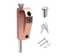 Loquets de porte tournante en alliage d'aluminium pour portes coulissantes en bois, sol à ressort, facile à installer, alliages d'aluminium encadrés