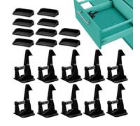 Loquets de sécurité pour armoires - Lot de 10 verrous de sécurité pour tiroirs - Bouton de porte à levier - Loquets de protection pour - Loquets de sécurité multifonctionnels pour animaux