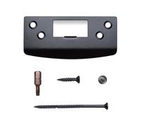 Loquets de sécurité renforcés, longues bandes de boucle de langue, plaque de remplacement de porte, guide de porte avec vis, guide de porte avec vis