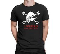 Loquillo Y Los Trogloditas Unisex 100% Cotton Short-Sleeve T-Shirts Black XXXL