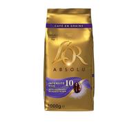 L'OR, 1Kg Café en Grains Absolu, Arabica & Robusta, Intensité 10