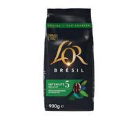 L'OR, 900G Café en Grains Sélection Perle du Brésil, 100% Arabica, Intensité 5 de Torréfaction