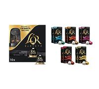 L'Or Barista Café - 50 Capsules Ristretto Intensité 11 - Compatibles L'Or Barista & Espresso - Collection Origines - 100 Capsules de Café - Coffret de 5 Variétés - Intensité 7 à 10