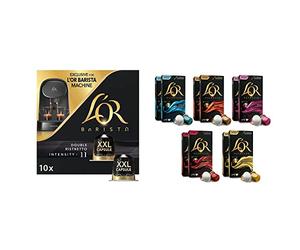 L'Or Barista Café - 50 Capsules Ristretto Intensité 11 - Compatibles L'Or Barista & Espresso - Collection Origines - 100 Capsules de Café - Coffret de 5 Variétés - Intensité 7 à 10