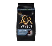 L'OR - Café en Grains 100% Arabica | Saveurs onctueuses et gourmandes | Idéal pour un café frais et aromatique | le paquet de 1kg | LOT DE 2