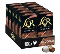 L'OR - Café Espresso - Chocolat - Rond - Subtil - Compatible Nespresso ®* - 10 lots de 10 capsules aluminium