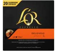 L'OR Café Espresso Delizioso Intensité 5 - Capsules de café en aluminium compatibles avec Nespresso® * - 5 paquets de 20 capsules (100 boissons)