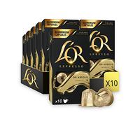 L'OR – Or Absolu Intensité 9 – compatibles Nespresso – 100 capsules (lot 10 x 10)
