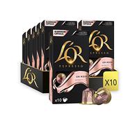 L'OR - Café Espresso - Or Rose - Intensité 7 - Arômes Végétaux et Fruités - 10 lots de 10 capsules aluminium