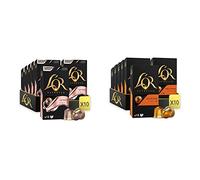 L'OR - Café Espresso - Or Rose - Intensité 7 - Arômes Végétaux et Fruités - 10 lots de 10 capsules aluminium & Espresso Café - 100 Capsules Delizioso Intensité 5-10 Paquets de 10 Capsules