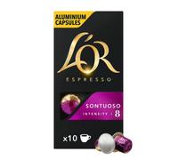 L'Or Café Expresso Somptueux, Force 8, 10 Capsules en Aluminium Compatibles avec les Cafetières Nespresso