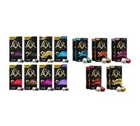 L'Or capsule assortiment, 80 capsules & Espresso - Collection Origines - 100 Capsules de Café Compatibles Nespresso ®* - Coffret de 5 Variétés - Intensité 7 à 10 - Lot de 10 x 10