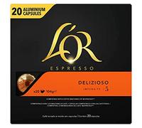 L'OR Espresso Delizioso – Sélection Rouge (Italien) – 5 x 20 capsules