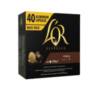 L'OR Capsules de café Forza Intensité 9 – Compatibles Nespresso®* – 40 capsules