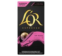 L'OR - Capsules Espresso Intensité 9, Sublime Or Rose, 52g - Lot De 3