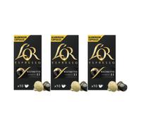 L'OR Capsules Espresso Ristretto compatible Nespresso - 10 capsules (Lot de 3)