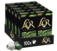 L'Or Espresso Café - 100 Capsules Brésil | Compatibles Nespresso®*, lot de 10 x 10 capsules aluminium