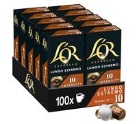 L'OR Espresso Café - 100 Capsules Lungo Estremo Intensité 10 - compatible Nespresso®* (lot de 10 x10)