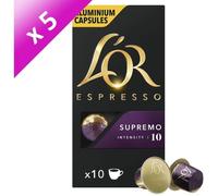 L'Or Espresso Café - 100 Capsules Supremo Intensité 10 - Compatibles Nespresso®* - Lot de 10 x 10