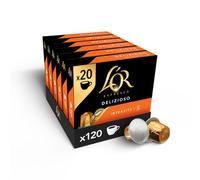 L'Or Espresso Café - 120 Capsules Delizioso Intensité 5 | Compatibles Nespresso®*, lot de 6 x 20 capsules aluminium