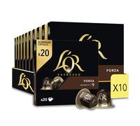 L'Or Espresso Café - 200 Capsules Forza Intensité 9 - compatibles Nespresso®* (lot de 10 x 20)