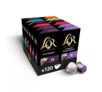 L'Or Espresso Café - Assortiment de 120 capsules Best Sellers | Compatibles Nespresso®*, lot de 12 x 10 capsules aluminium 8 variétés best sellers