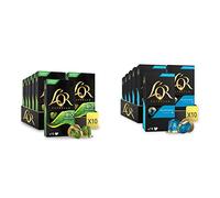 L'Or Espresso Café Bio - 100 Capsules Intensité 7 - compatibles Nespresso®* (lot de 10 x 10) & Espresso Café - 100 Capsules Decaffeinato Intensité 6 - compatibles Nespresso®* (lot de 10 x 10)