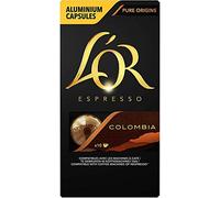 L'Or Espresso Café Colombia Intensité 8 - 50 Capsules en Aluminium Compatibles Nespresso®* (Lot de 5X10 capsules)