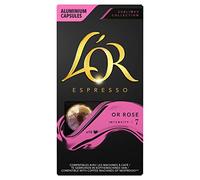 L'Or Espresso Café Or Rose Intensité 7 - 10 Capsules en Aluminium Compatibles Nespresso®*