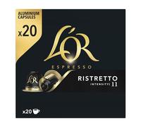 L'Or Espresso Café Ristretto Intensité 11 Capsules en Aluminium Compatibles avec les Machines Nespresso