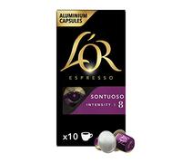 L'Or Espresso Café Sontuoso - Intensité 8 - Capsules en Aluminium Compatibles avec les Machines Nespresso®* (10 capsules)