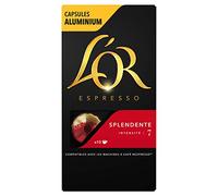 L'Or Espresso Café Splendente - Intensité 7 - 50 Capsules en Aluminium Compatibles avec les Machines Nespresso (Lot de 5X10 capsules)