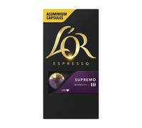 L'OR Espresso Café Supremo- intensité : 10 - boîte de 10 capsules