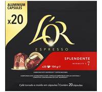 L'Or Espresso Capsules de café espresso, Splendente, Intensité 7 - La boîte de 20, 104g