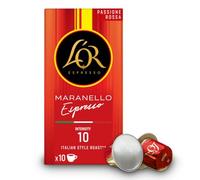 L'OR - Espresso Coffee Maranello - Édition limitée - Intensité 10 - Dark Roast - 10 capsules en aluminium compatibles avec la machine d'origine Nespresso (1 pièce)