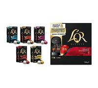 L'OR - Espresso - Collection Origines - 100 Capsules de Café - Coffret de 5 Variétés - Intensité 7 à 10 - Lot de 10 x 10 & Barista Café - 50 Capsules Splendente Intensité 7 (lot de 5 x 10 Capsules)