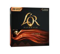 L'OR Espresso Colombia Andes - 20 capsules en aluminium compatibles machines à café Nespresso®