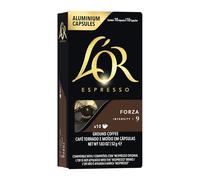 L'OR Café Espresso Forza Intensité 9 – Capsules aluminium compatibles Nespresso® – 10 capsules