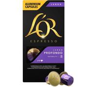 L'Or Espresso Lungo Profondo intensité 8 Café Capsules X10 compatibles Nespresso®*