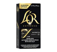 L'OR Espresso Ristretto Lot de 10 dosettes de café 10 capsules Intensité 11