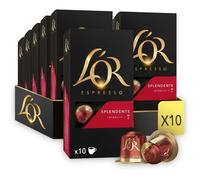 L'OR Espresso Spledente Café en Capsules Intensité 7 le lot de 10 boîtes de 10 capsules