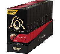 L'OR Espresso - Splendente Intensité 7 - Capsules de café en aluminium compatibles avec Nespresso® - 10 paquets de 10 capsules (100 boissons)
