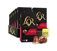 L'OR Espresso Splendente Intensity 7 - Nespresso* Compatible Coffee Capsules (Pack of 10, 100 Capsules in Total)
