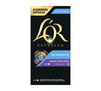 L'OR Lungo Profondo Décaféiné Intensité 6 – 10 capsules pour Nespresso