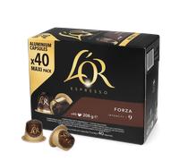 L'OR Capsules de café Forza Intensité 9 – Compatibles Nespresso®* – 40 capsules