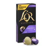 L'OR L´OR Lungo Profondo Intensity 8 - 10 capsules en aluminium compatibles avec les machines à café Nespresso®*